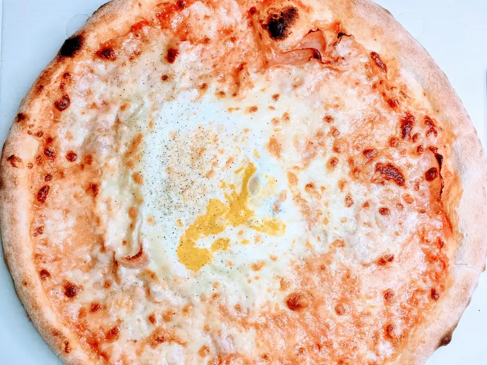 Pizza Carbonara – Pizzeria Al Basilico, Verona